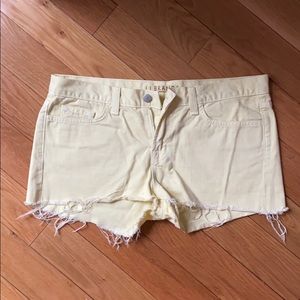 JBrand dye yellow shorts
